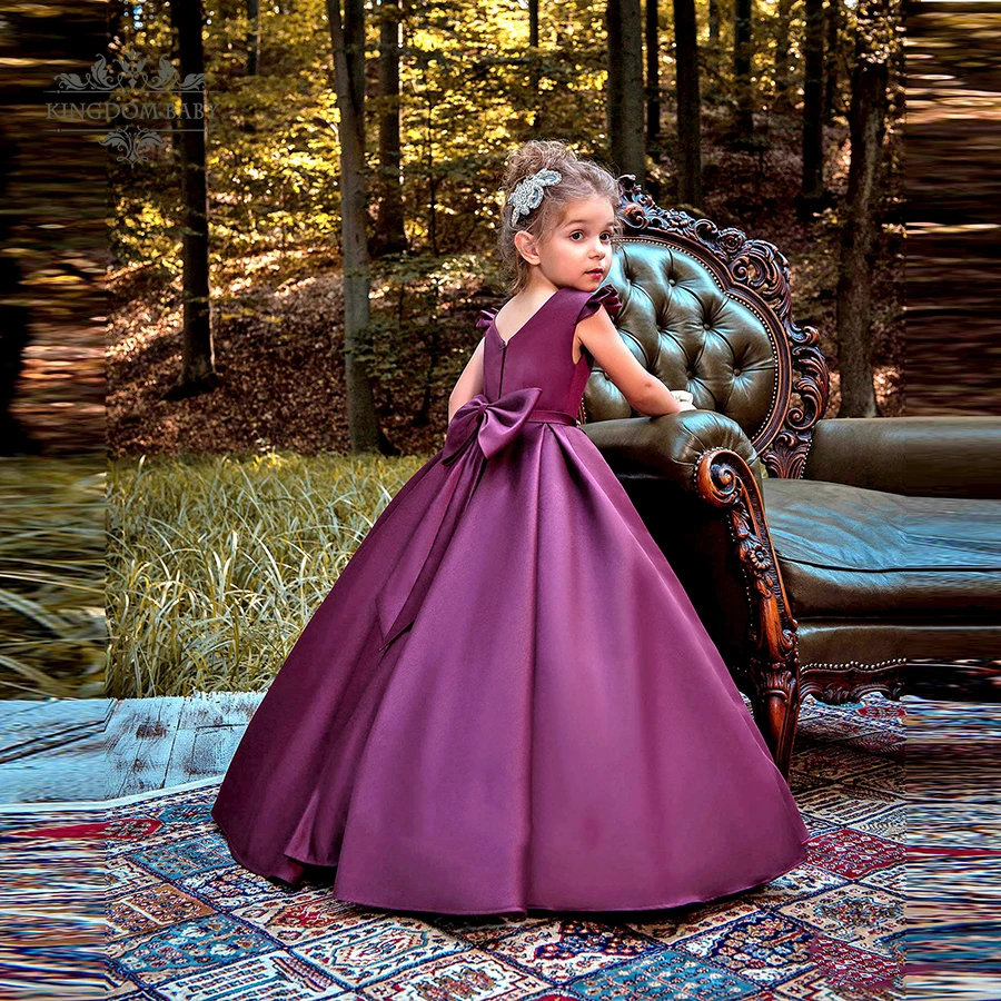 ball gown cupcake toddler little girls pageant dresses flower Princess Pink Crew Neck A Line Tulle Flower Girl Dresses | Детская одежда