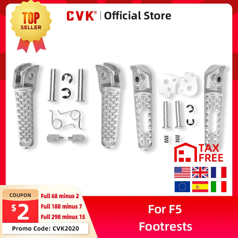 

CVK Front and After Footrests Foot Peg Rests For Honda CBR600 F5 CBR600RR CBR900 CBR1000 VTR1000 Motorcycle Accessories