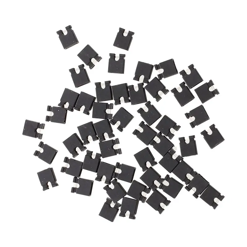 

50 pcs 2.54mm Jumper Cap mini Jumper Short Circuit Cap Connectors