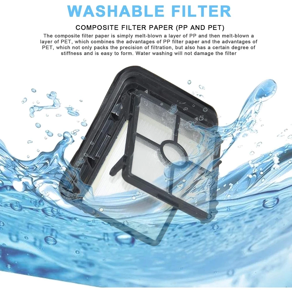 

Washable Hepa Filter Accessories For Bissell Crosswave 1785 1866 1868 2303 2305 2306 Series Vacuum Cleaner Robot Spare Parts