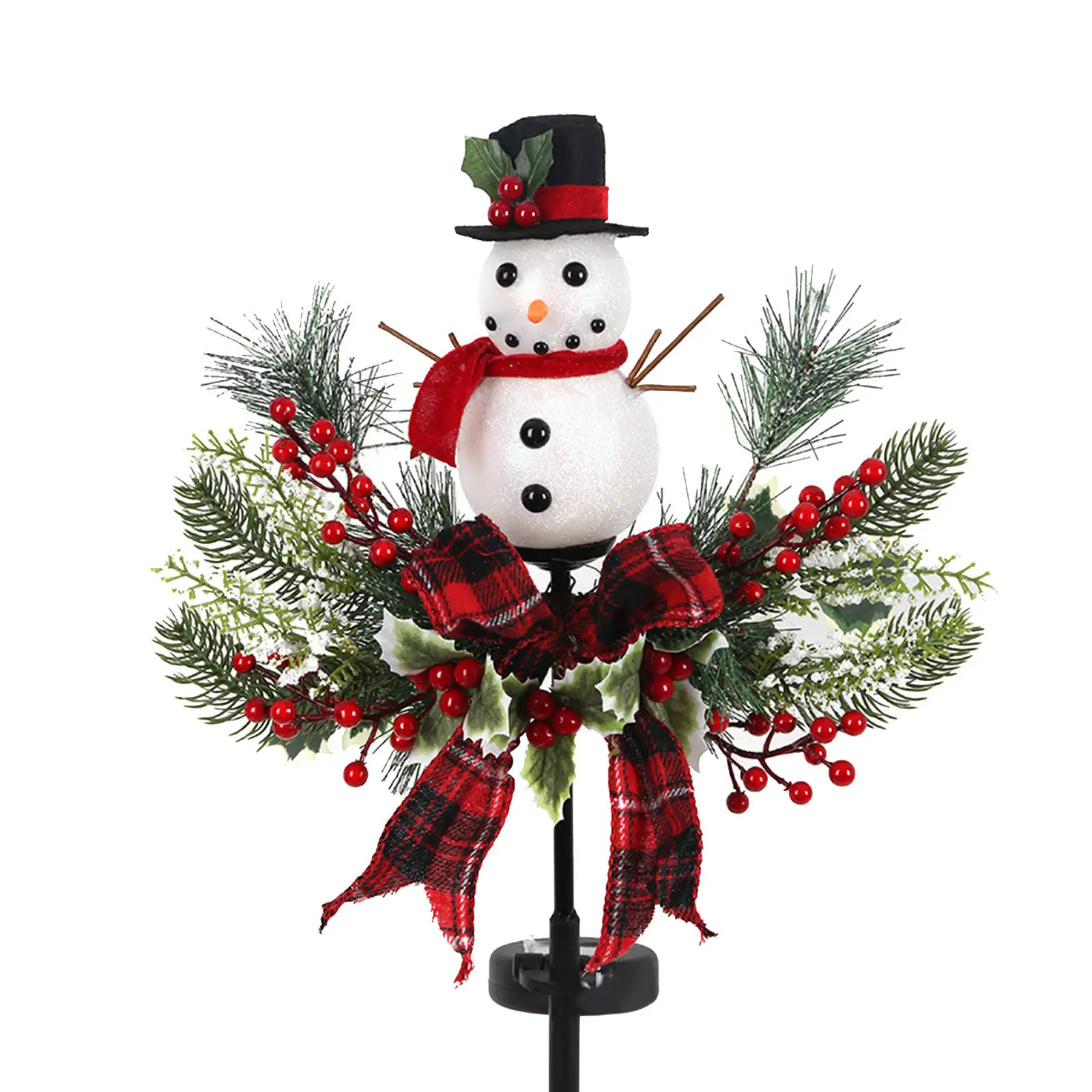 

Уникальный светодиодный светильник на солнечной батарее в виде снеговика, Рождественское украшение, снеговик, украшение для сада, дорожек