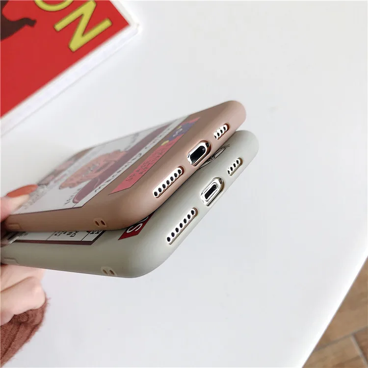 Милый чехол для iPhone 11 Pro Max X Xsmax XR Xs 7 Puls 6 6S 8 ретро Мягкий силиконовый |