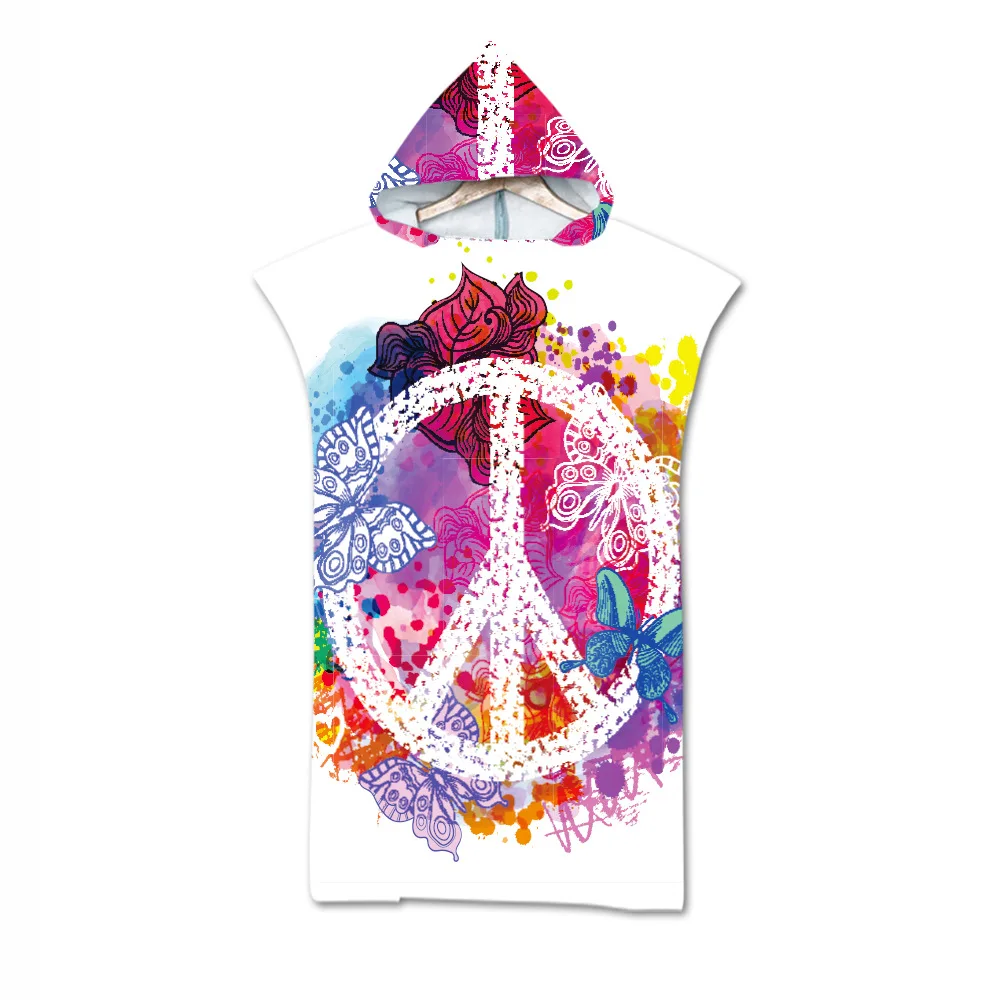 Хиппи ван мир автомобилей Ретро Ванна Полотенца на открытом воздухе взрослых с