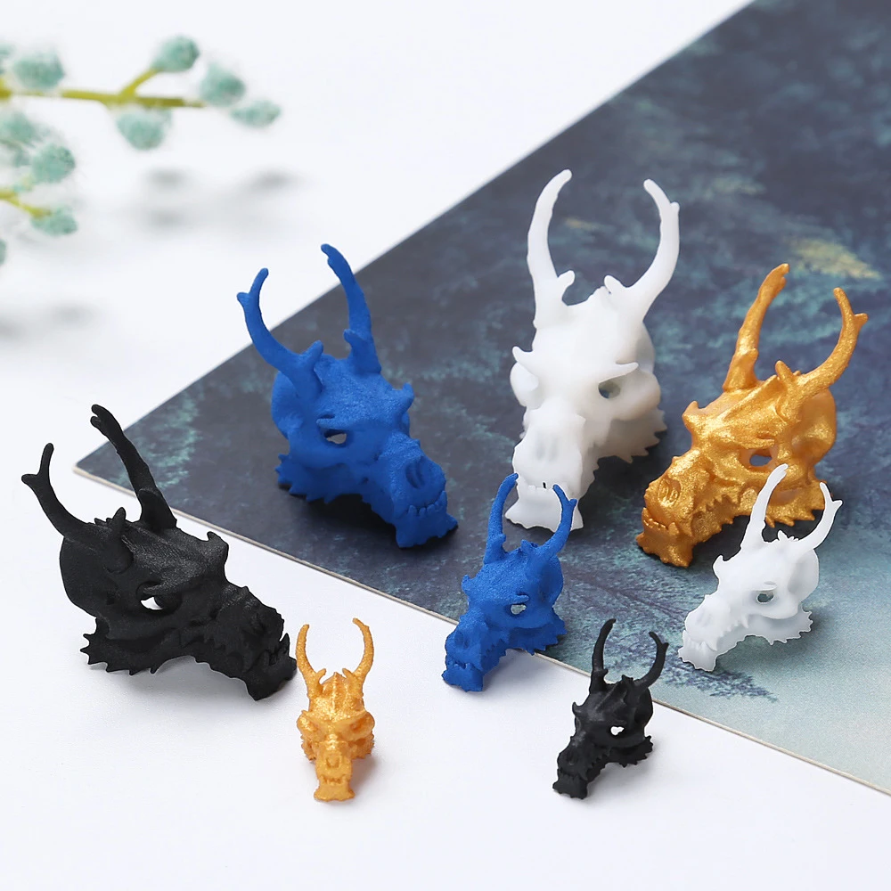 4 шт./компл. Смола Кристалл эпоксидная смола DIY Голова Дракона Череп наполнитель 3D
