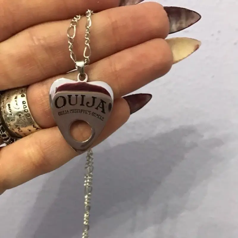 Готическая подвеска Ouija Planchette, сатанинская ведьма, подарок на Хэллоуин