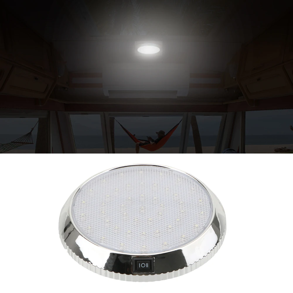 

LEEPEE Car Dome Roof Ceiling Interior Light 46LED 12V Car-styling Reading Lamp White light Car Lighting Accessories