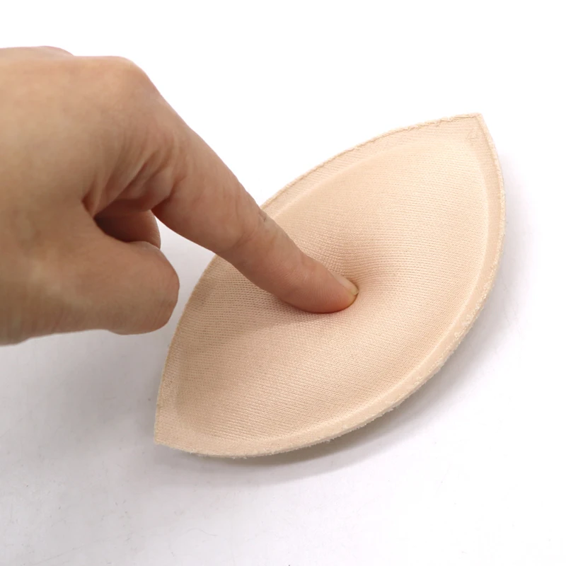 

1pair Sponge Swimsuit Padding Inserts Breast Enhancer To Bra Push Up Breast Pads Bikini Padding Removeable Pads Breast Enhancer