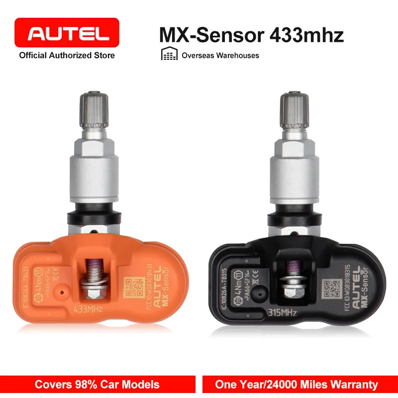 Autel mx-сенсор 315 МГц 433 датчик давления для шин программируемый в шинах