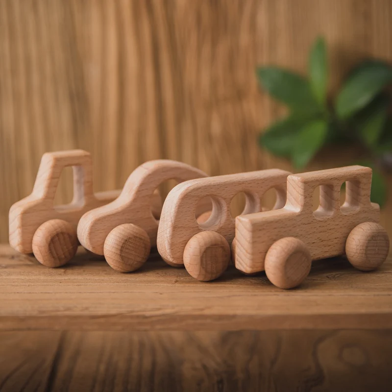 For Children Toys Beech Wooden Blocks Teething Baby Teethers