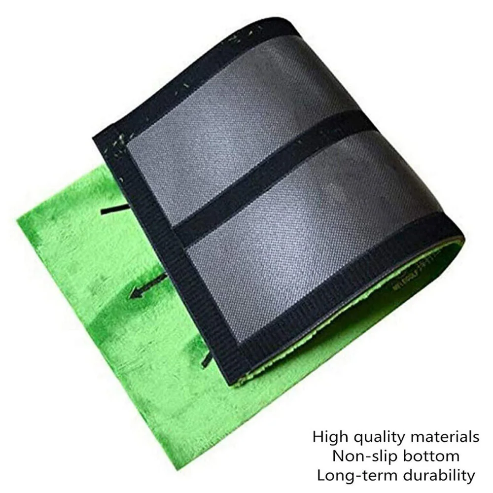 

Golf Training Mat with 12 Goal Hole For Swing Detection Batting Mini Golf Practice Training Pad for Home Office Outdoor