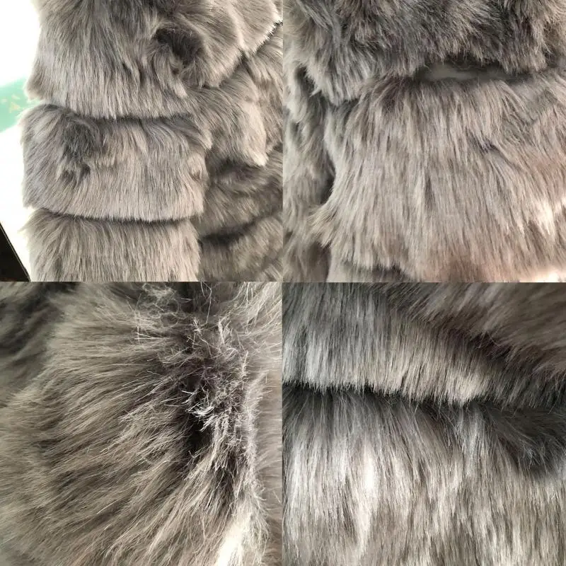 Новинка зимнее женское пальто из искусственного овечьего меха лисы размера плюс