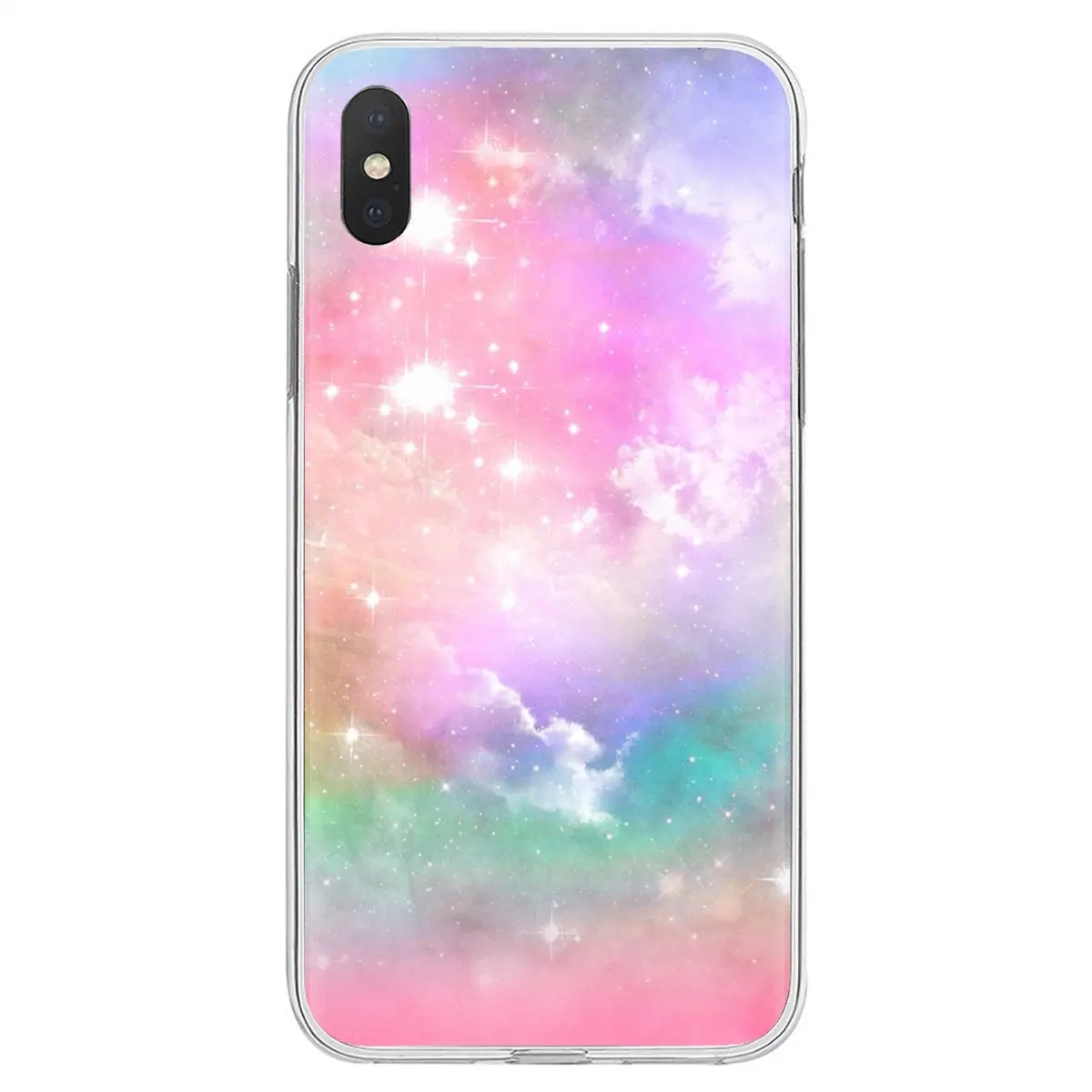 Силиконовые чехлы для телефонов Samsung Galaxy A10 A30 A40 A50 A60 A70 S6 Active Note 10 Plus Edge M30 Rainbow Starry sky