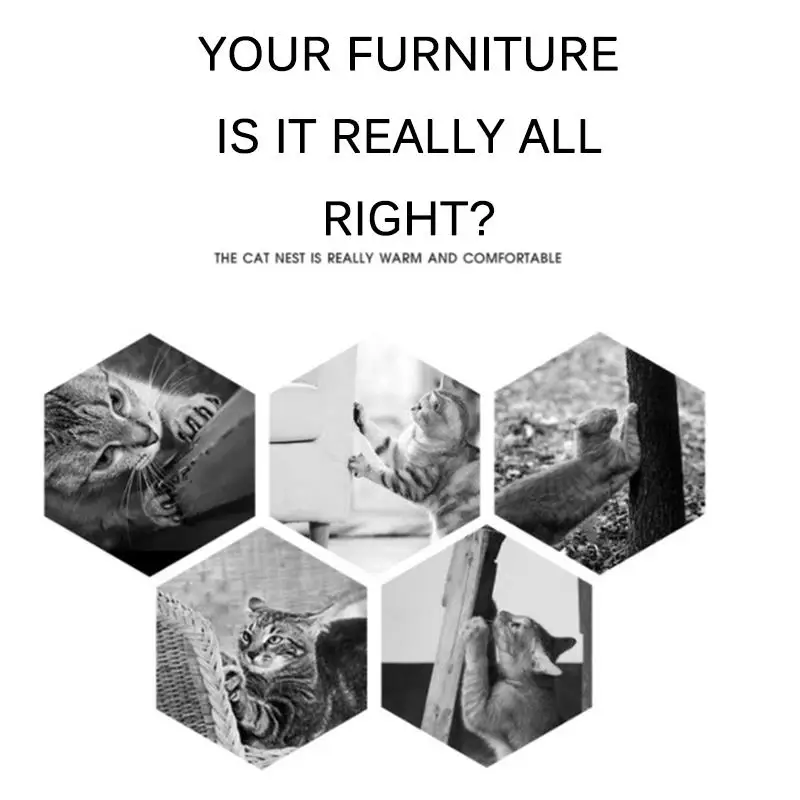 Высококачественная Когтеточка для котят коврик стула ножка стола защита мебели