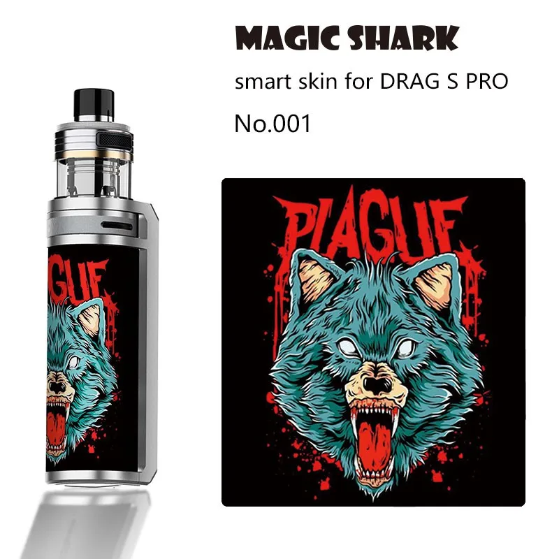 2.5D матовый деревянный лист череп зло крутая пленка Обложка для Voopoo Drag S Pro