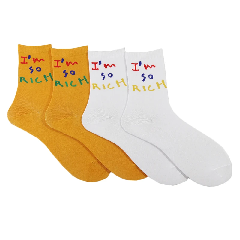 

New Cool Boy Girl Socks Personality Unique Design Style Couple Cotton Socks Gift Hip Hop Street Fashion