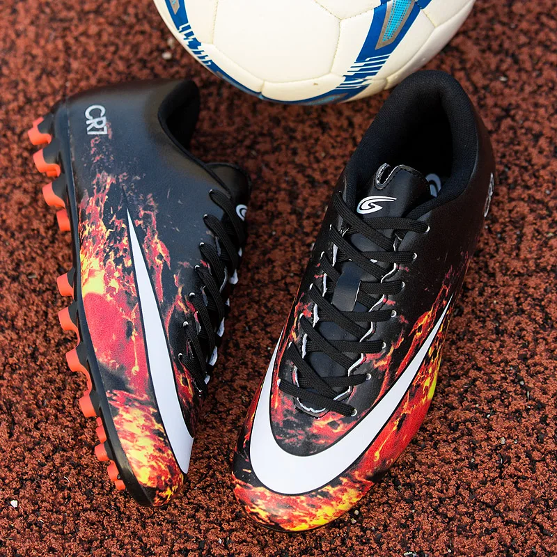 Оригинальные мужские футбольные бутсы тренировочные длинные шипы для детей Phantom