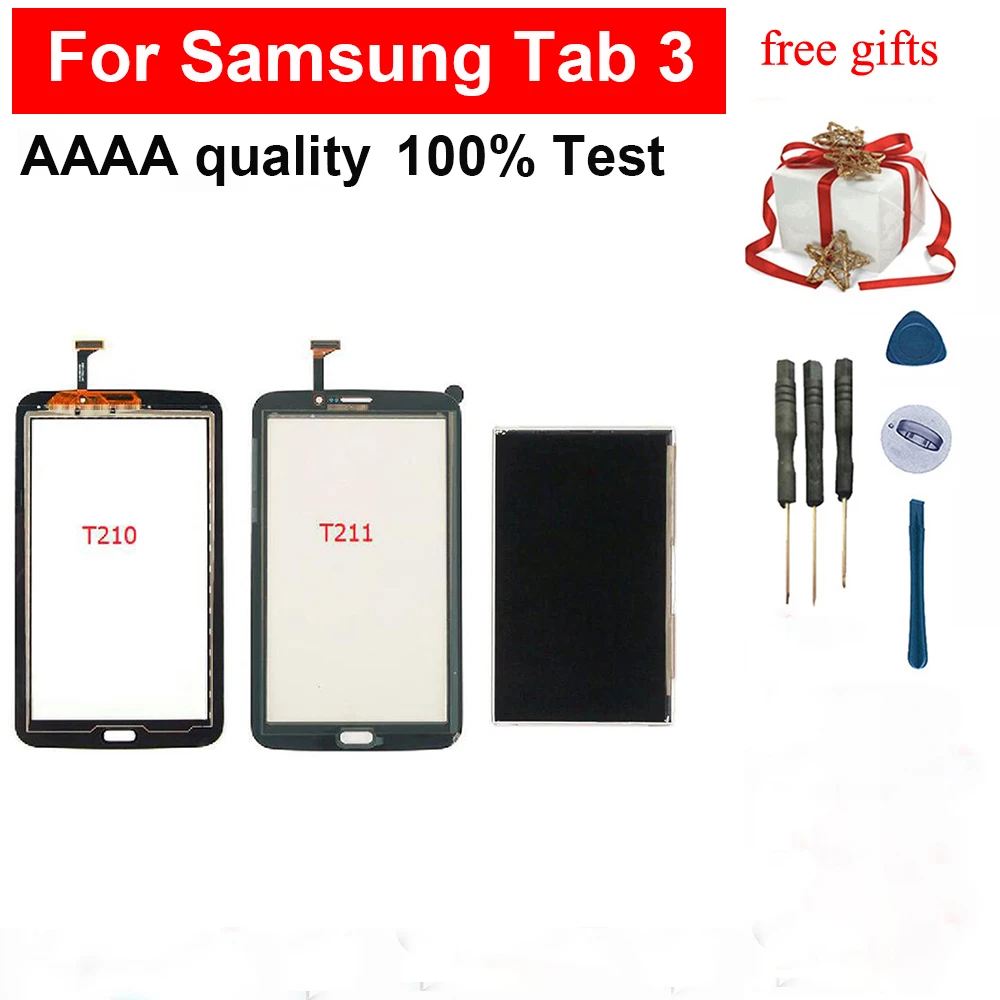 Для Samsung Galaxy Tab 3 7 0 SM T210 T211 черный/белый сенсорный экран Датчик дигитайзер стекло +
