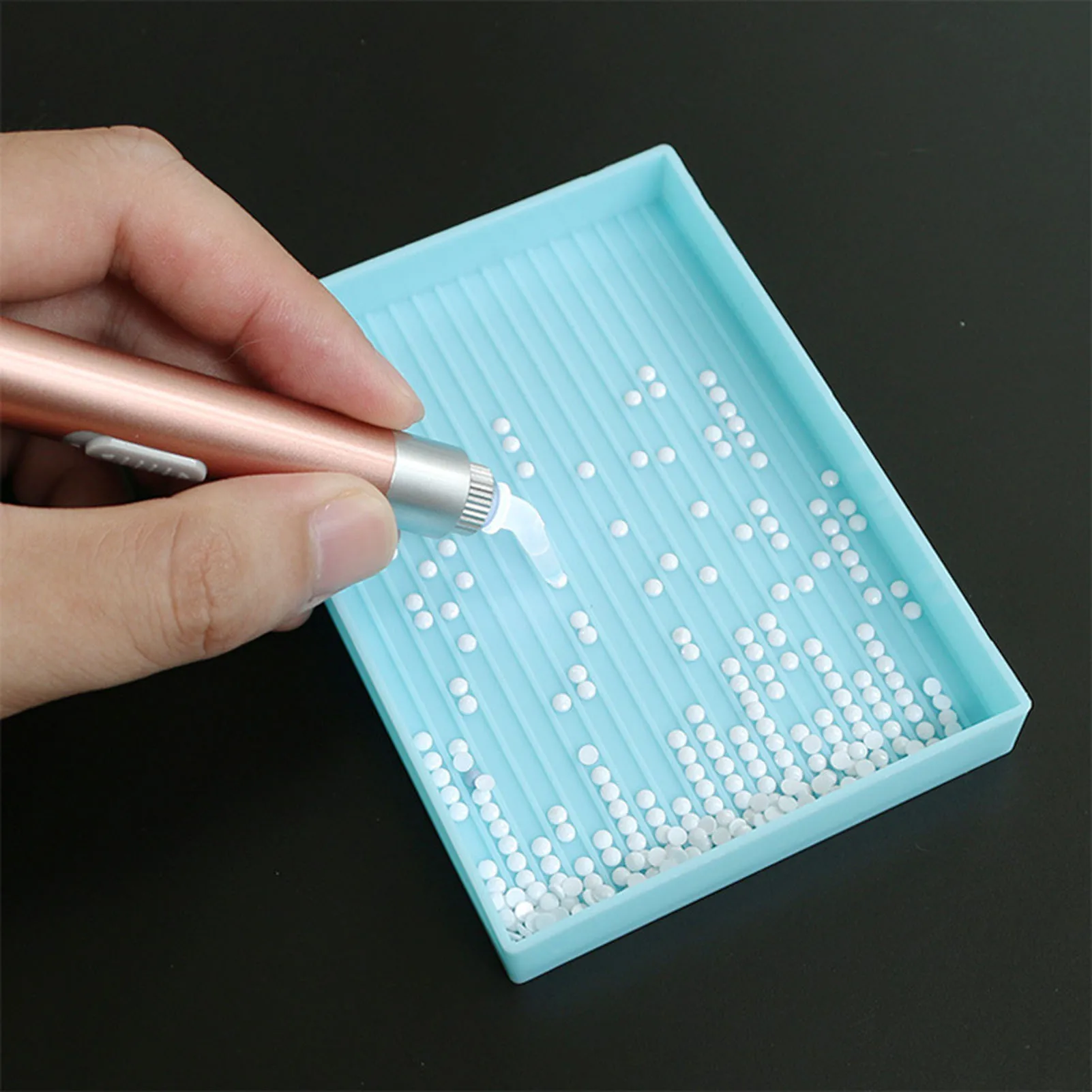 Светящийся Пинцет для вышивки зарядка от USB точечная ручка очаровательный