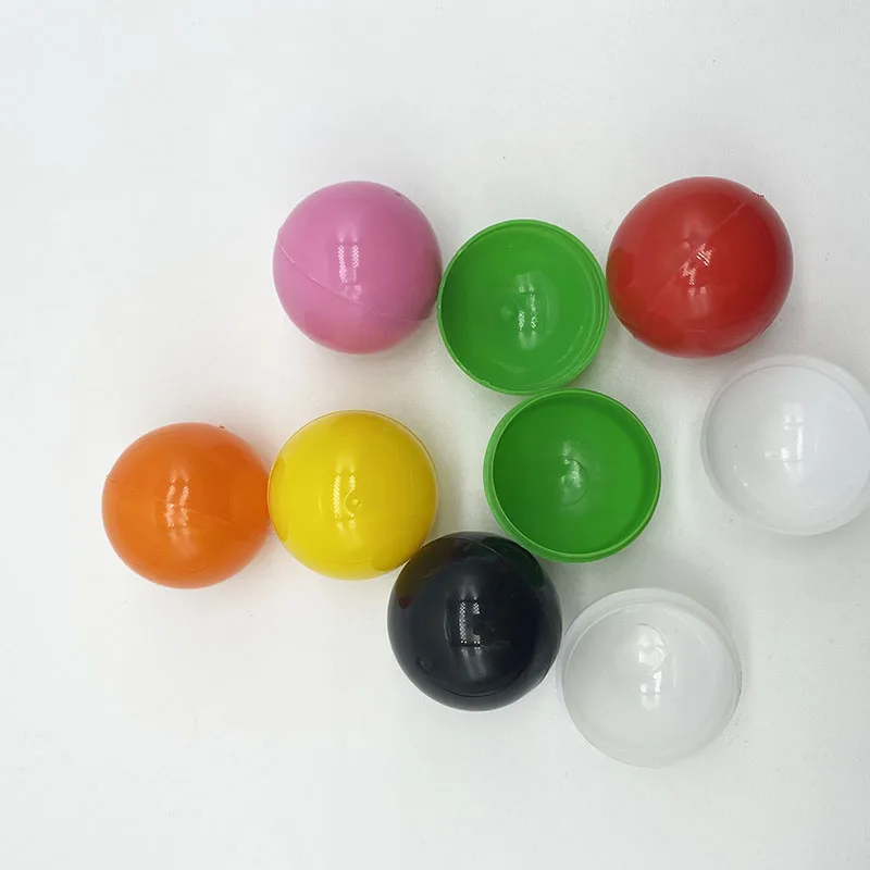 Пластиковые шарики твердых цветов пустые пластиковые капсулы для игрушек