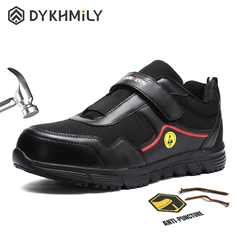 Рабочая безопасная обувь мужские удобные легкие Нескользящие кроссовки со
