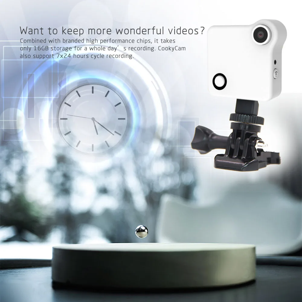 CCTV 720P WiFi Selfie Camera DV Recorder Wearable IP Motion Sensor Bike Body Micro Mini DVR Magnetic Clip Voice Record | Безопасность и