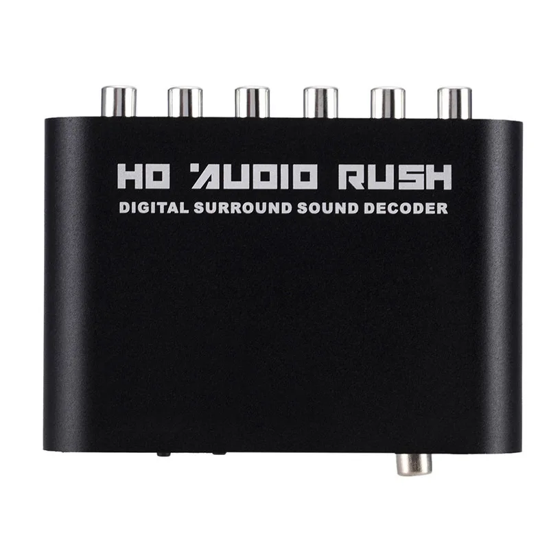 5 1 CH HD аудио декодер SPDIF коаксиальный к RCA DTS AC3 оптический цифровой усилитель