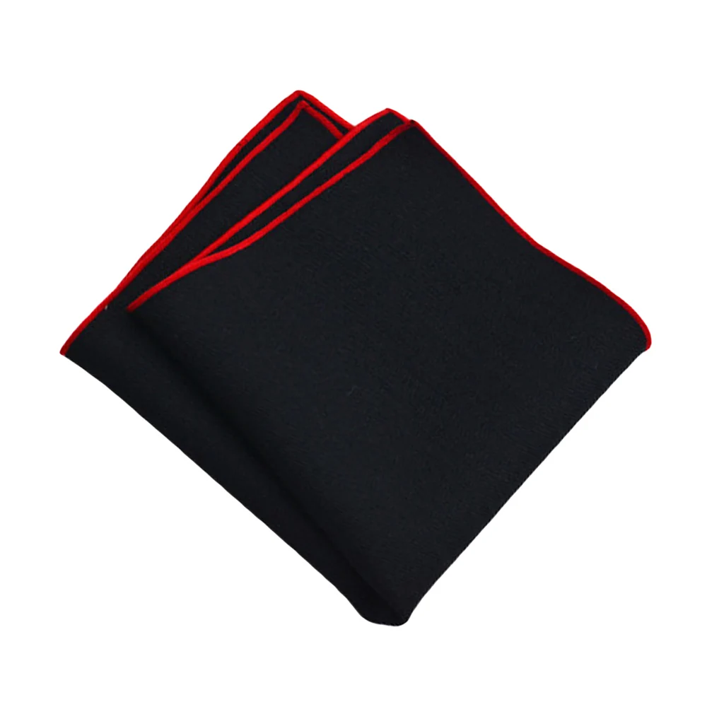 Мужские льняные хлопковые однотонные карманные квадратные носовые платки