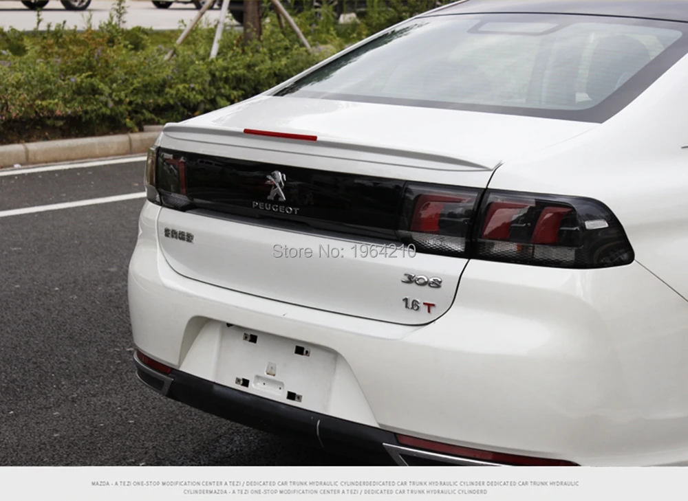 Спойлер на крышу багажника неокрашенный АБС пластик для Peugeot 308 2016 2019|Спойлеры и