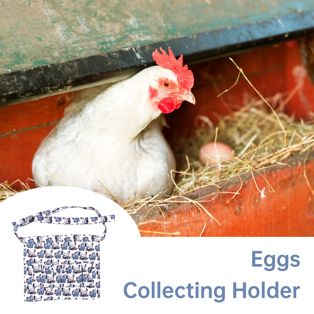 

Egg Gathering Aprons Hen Duck Eggs Collecting Holder Farm Work Apron with 3/8/12 Pockets Shatter-Resistant Skirt S M L