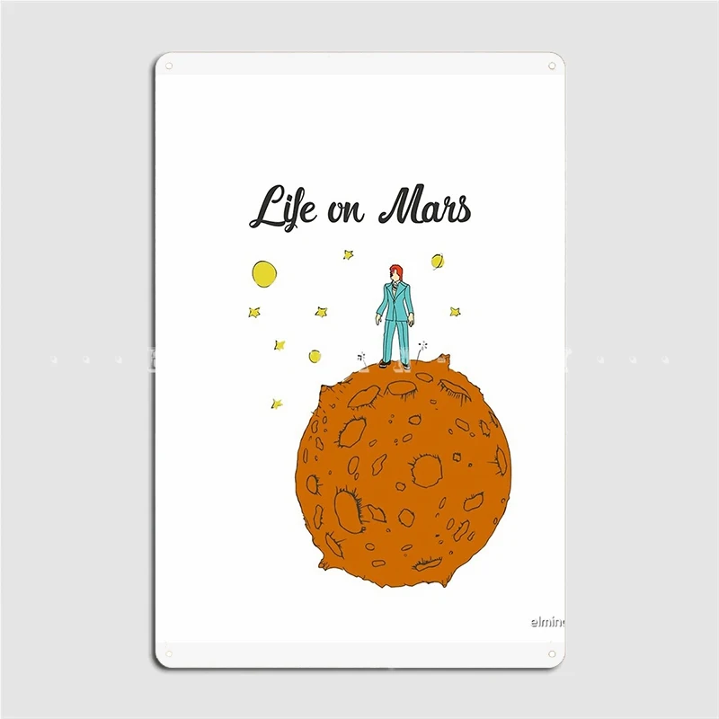 Металлический плакат Life On Mars Постер клуба дома кухни роспись оловянный