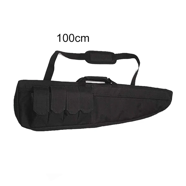 Black 100cm 70 100 120 см охотничья сумка страйкбол военный снайперский Пистолет Чехол для переноски винтовки армейский боевой карабин наплечный рюкзак Охотничьи аксессуары - Цвет: Black 100cm