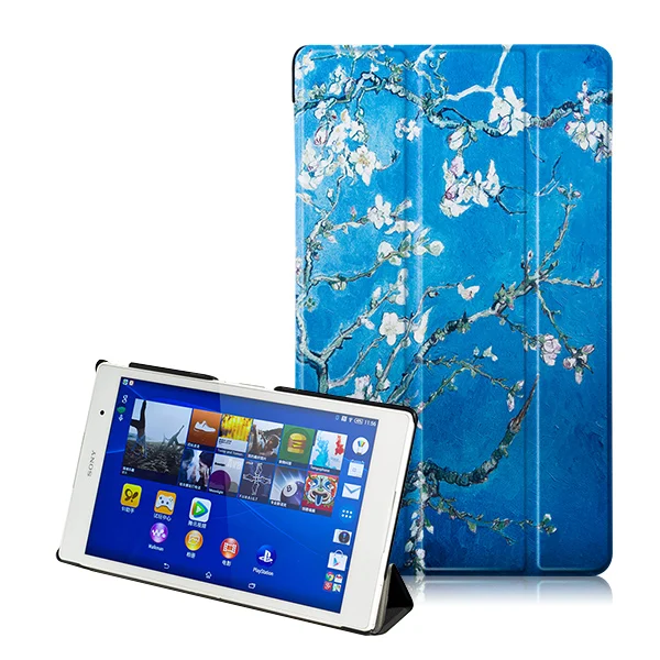 Чехол-подставка из искусственной кожи для sony Xperia Z3 Tablet Compact 8 дюймов с магнитом+ защита экрана+ стилус - Цвет: SONY Z3 SY MH