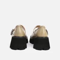 mumani woman%e2%80%98s 2021 new mary janes square heel genuine leather round toe super high shallow pumps platform retro lady footwear
