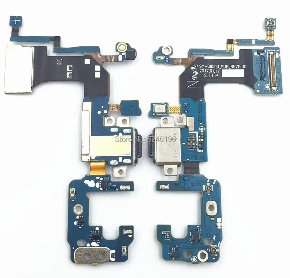 1 шт. Micro USB PCB зарядное устройство док порт мини разъем гибкий кабель для Samsung Galaxy S8