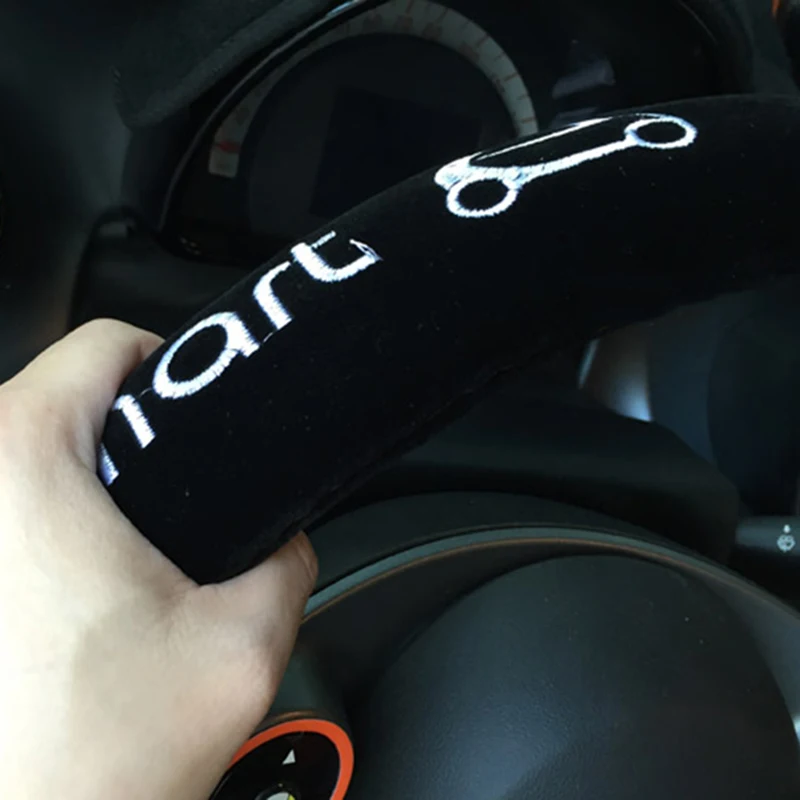 Тюнинг автомобиля чехол на руль тёплый протектор внутреннее украшение для Smart