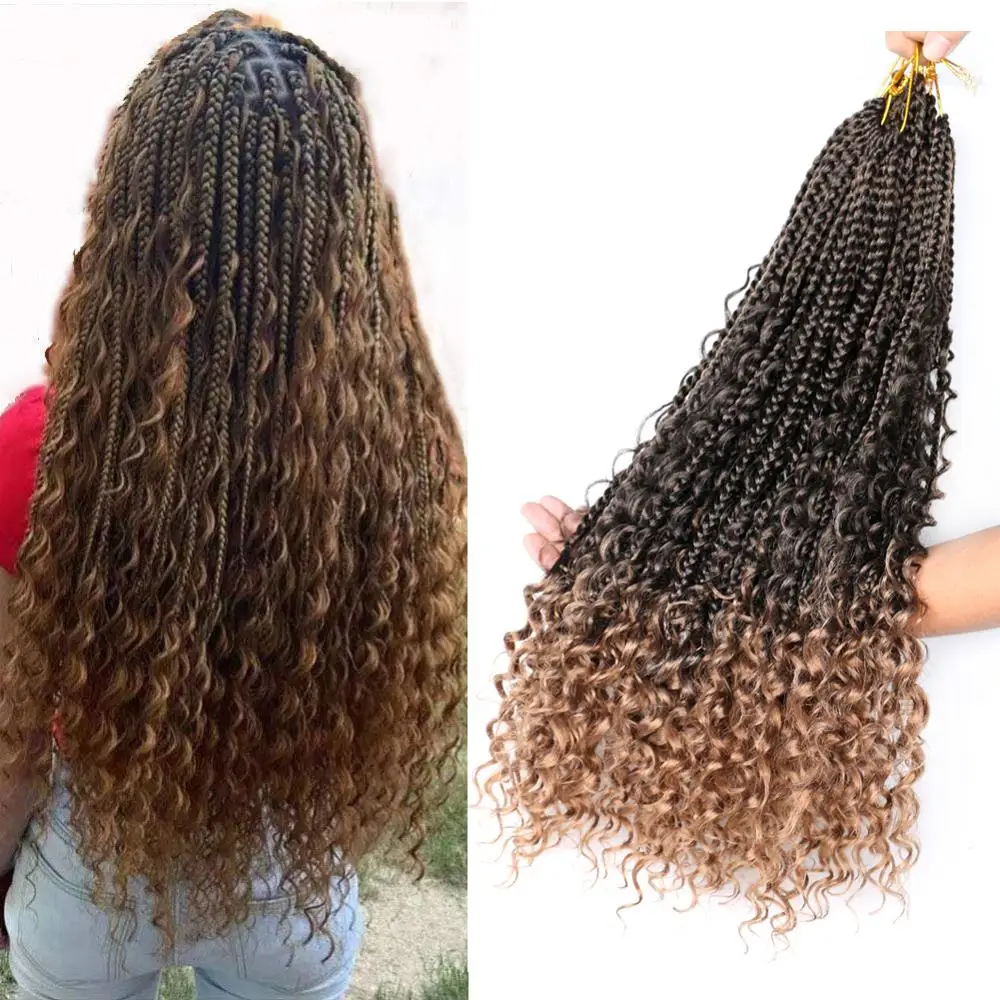 DAIRESS искусственные локоны в стиле Crochet косы с кудрявыми концами плетение волос