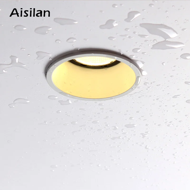 Aisilan-Luz LED empotrada regulable moderna, ángulo ajustable, foco LED incorporado, borde estrecho, 7W, para iluminación interior