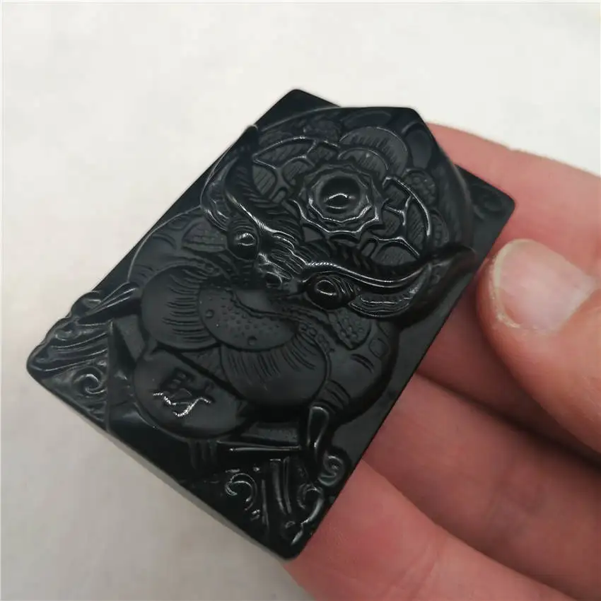 Прямая поставка натуральное обсидианское сокровище Pi Yao счастливое ожерелье