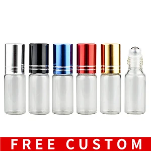 Оптoвaя прoдaжa 5 мл дорожные матовый Стекло цилиндрический флакон для парфюмерии для эфирных Масла пустая Косметическая пробирка с Сталь бусины
