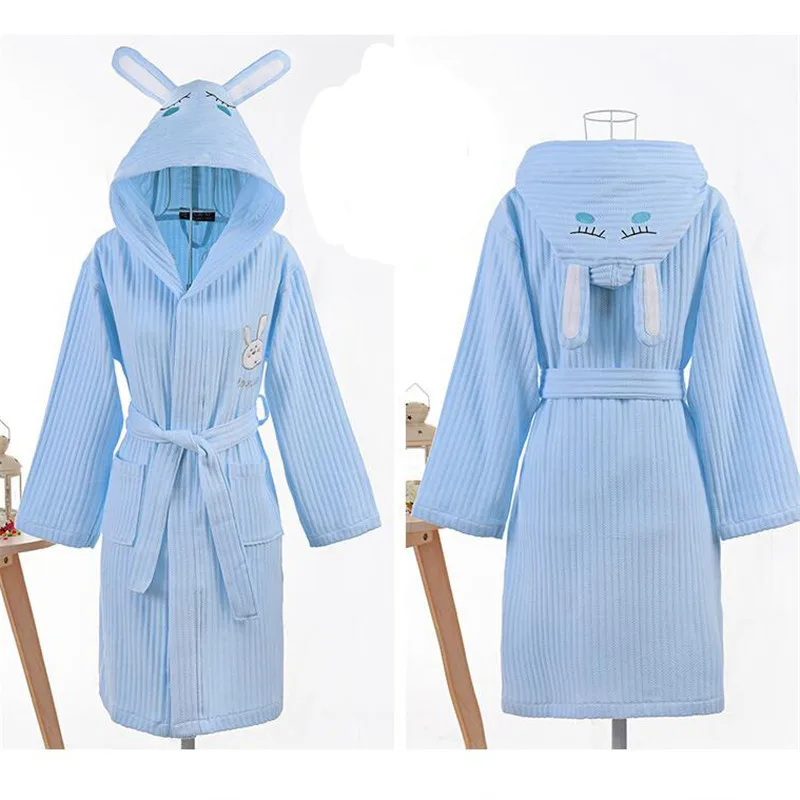Детские халаты с капюшоном 100% хлопок ночная рубашка халат для сна мальчиков и