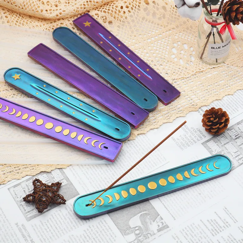 

DIY Resin Epoxy Crystal Epoxy Mirror Silicone Moon Phase Star Incense Line Board Plug Resin Silicone Mold Incense Box jewelry