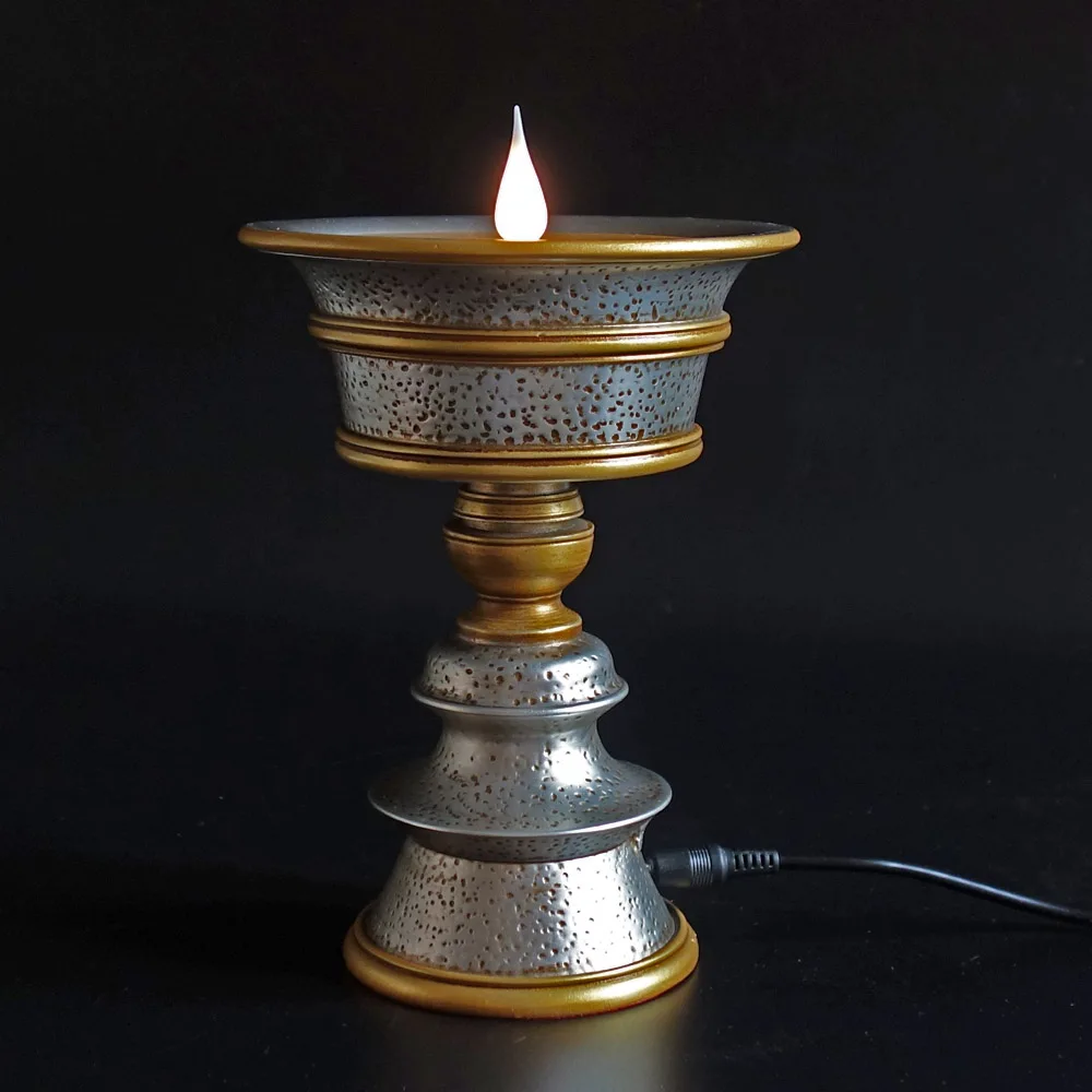 Тибетская электронная лампа с питанием от Usb бездымный и безрыбий экологически