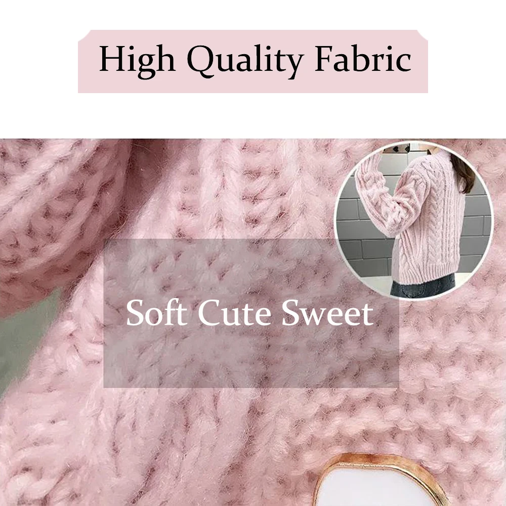 Женский вязаный однотонный свитер