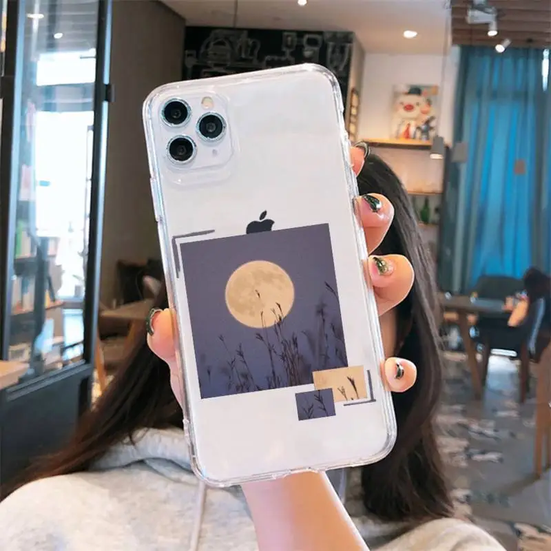 

aesthetic universal high quality Phone Case Transparent soft For iphone 5 5s 5c se 6 6s 7 8 11 12 plus mini x xs xr pro max