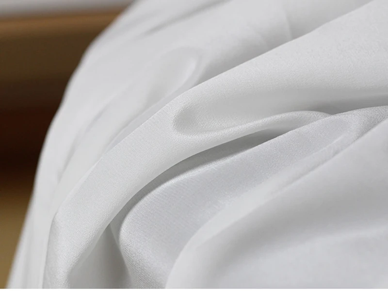 100cm*135cm white silk cotton fabric for wedding dress material crepe de chine | Дом и сад