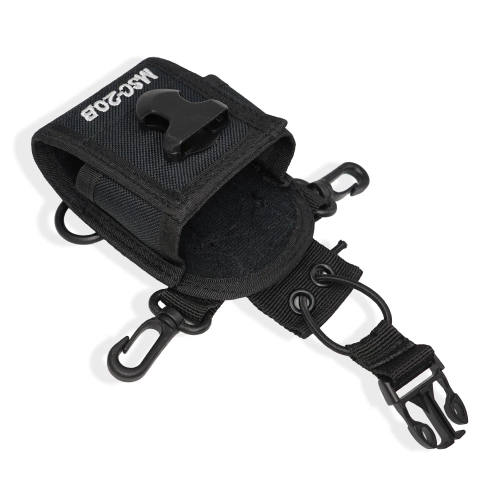 msc 20b nylon pouch bag walkie talkie carry case for kenwood mototrola for baofeng uv5r uv82 bf888s uv 3r uv6r ham two way radio free global shipping