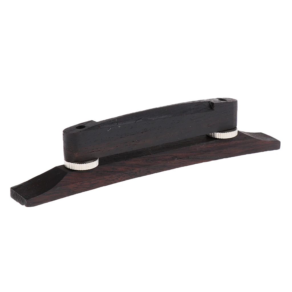 

Adjustable Ebony Wood Bridge For Jazz Guitar Great Parts Luthier Tools Props