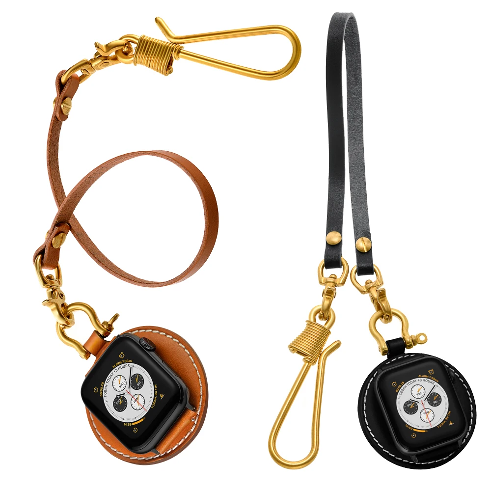 Модный набор ремней для часов Apple ремешок 42 мм 38 кожаный iWatch 44 40 5/4/3/2/1 аксессуары