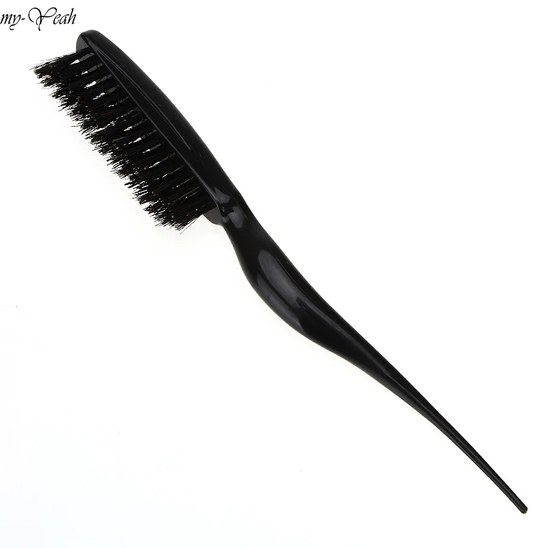 Профессиональный салон черные щетки и гребни для волос тонкая расчесывающая