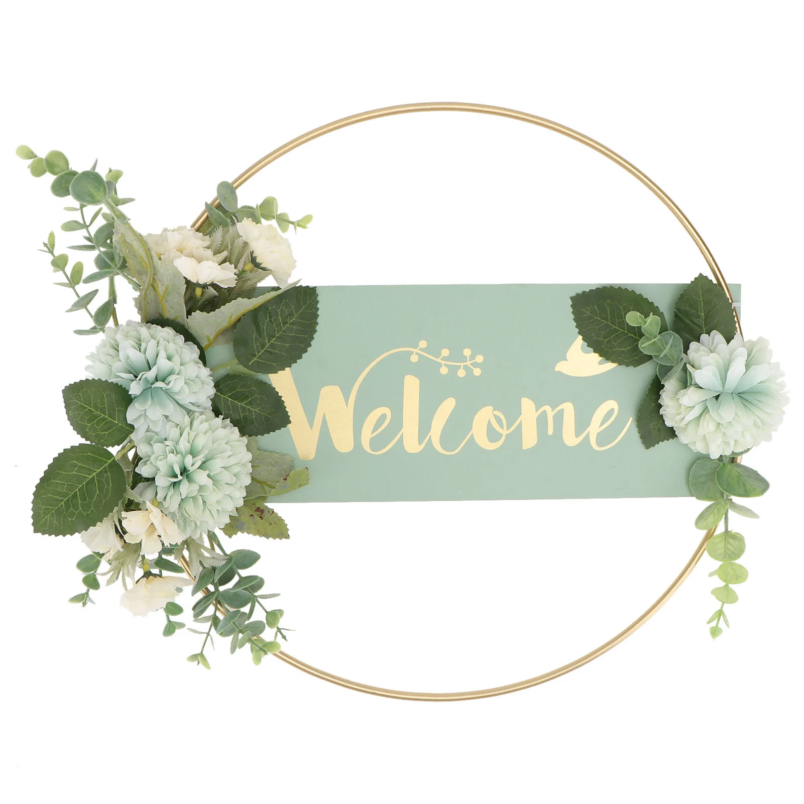 

Welcome Sign Farmhouse Decor Floral Wreath Front Door Decor Eucalyptus Wreath Decor Windows Hanging Living Room Walls Decorate